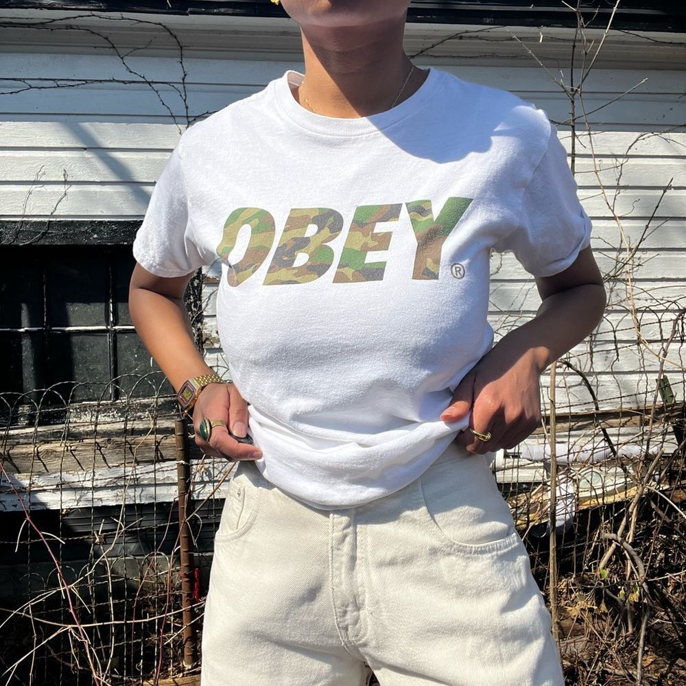 OBEY Camo Print Graphic Tee 🪖